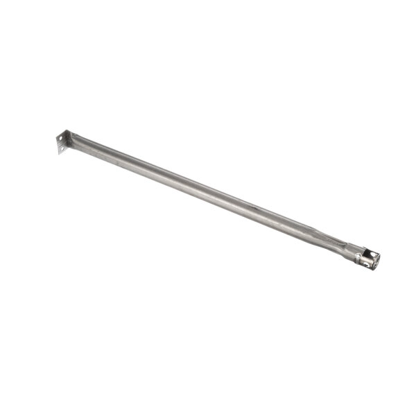 A Crown Steam 30 gal skillet burner assembly with a long metal rod with holes.