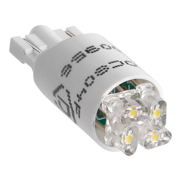 A white Manitowoc Ice light bulb with several LEDs.