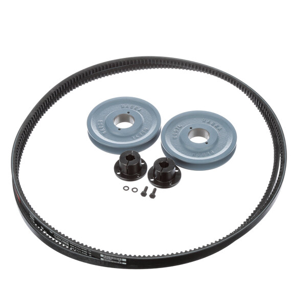 A Middleby Marshall RPM kit with a belt and two bearings.