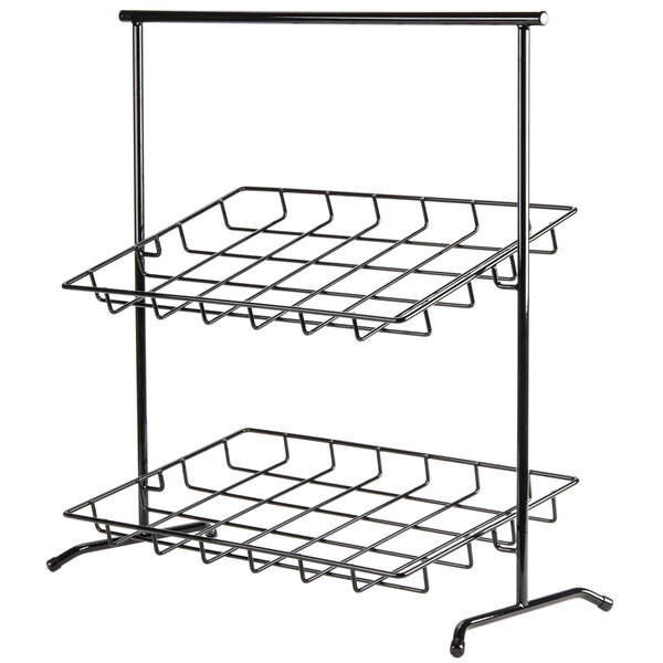 RACK 2TIER MERCH DISPLAY SLOPED 23X26X13 **DISCO**