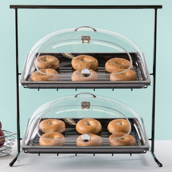RACK 2TIER MERCH DISPLAY SLOPED 23X26X13 **DISCO**