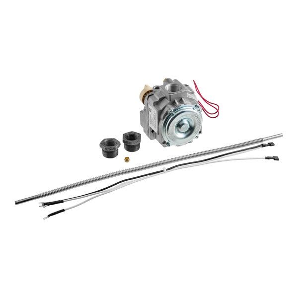 A natural gas valve combo kit with connectors and fittings for American Range equipment.
