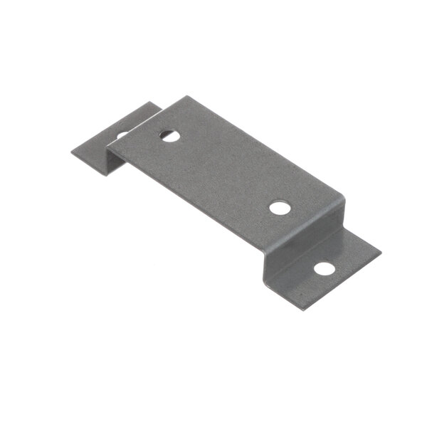 A metal bracket with two holes for a Manitowoc Ice water inlet valve.