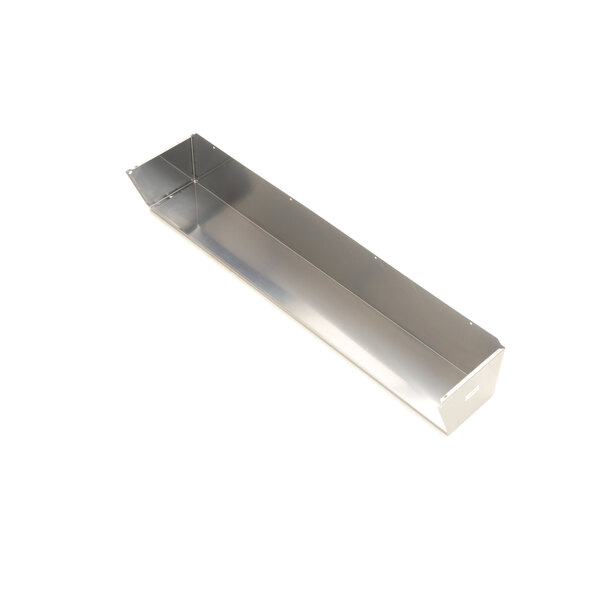 A black rectangular metal lid with a handle.