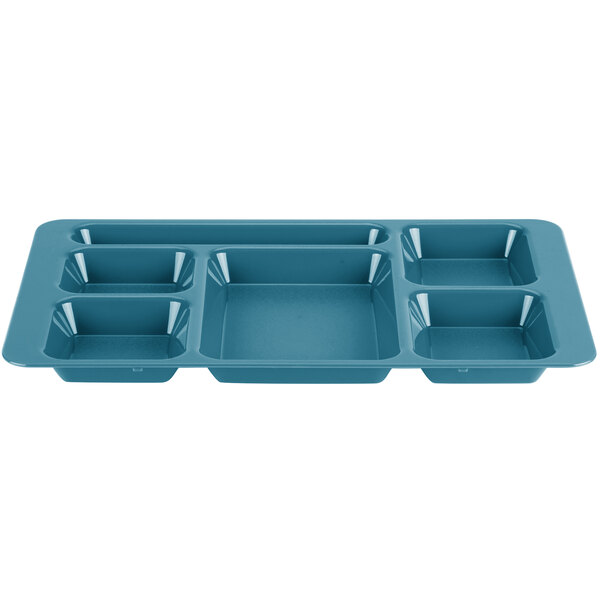 teal serving tray