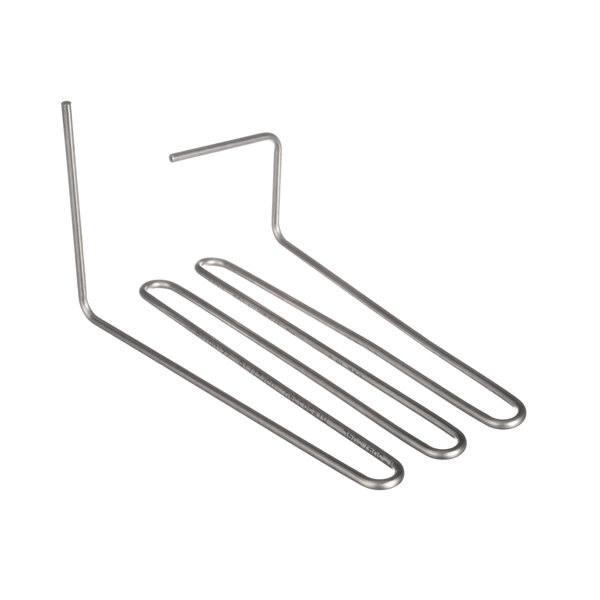 A close-up of the stainless steel hot gas loop hooks.
