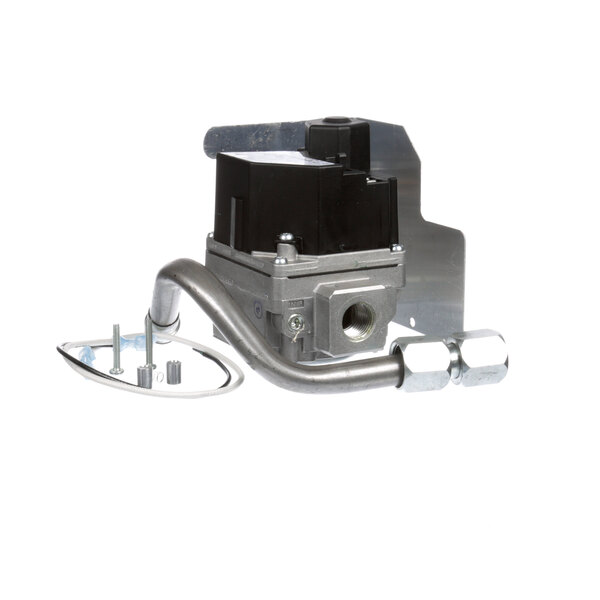 A close-up of a metal Henny Penny gas valve conversion kit.