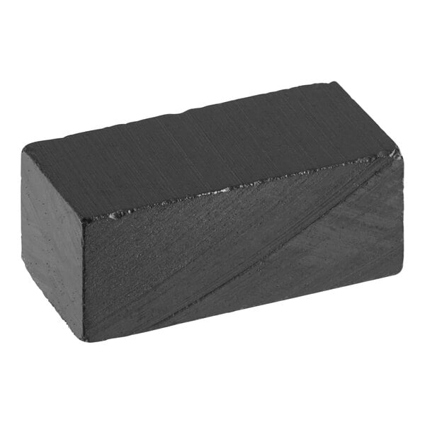 A black rectangular Hobart magnet.