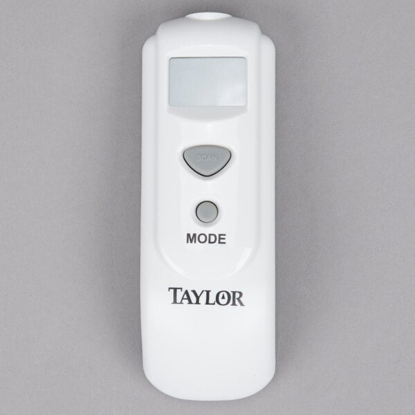 A white Taylor digital infrared thermometer.