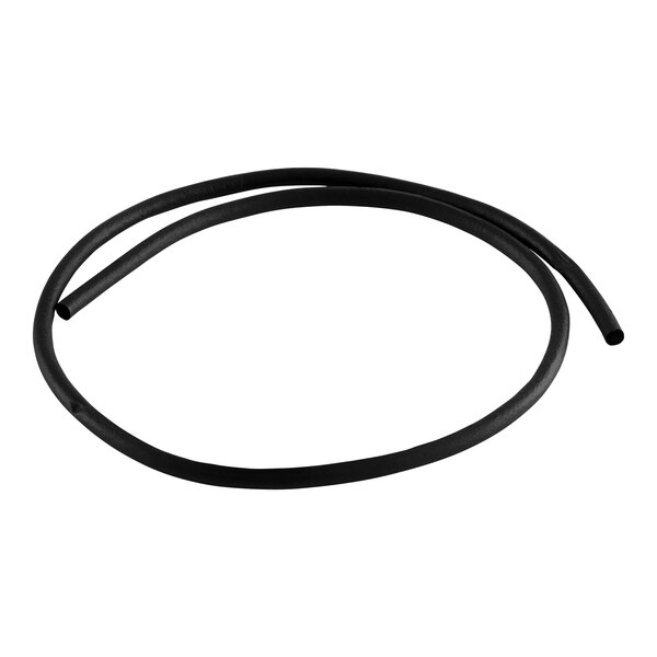 A black rubber gasket for a Hobart dishwasher on a white background.