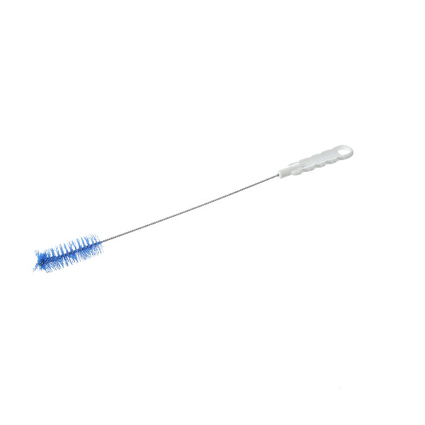 A blue Taylor bottle brush with a white handle.
