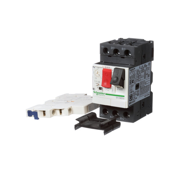 A white Champion Starter Motor with a switch.