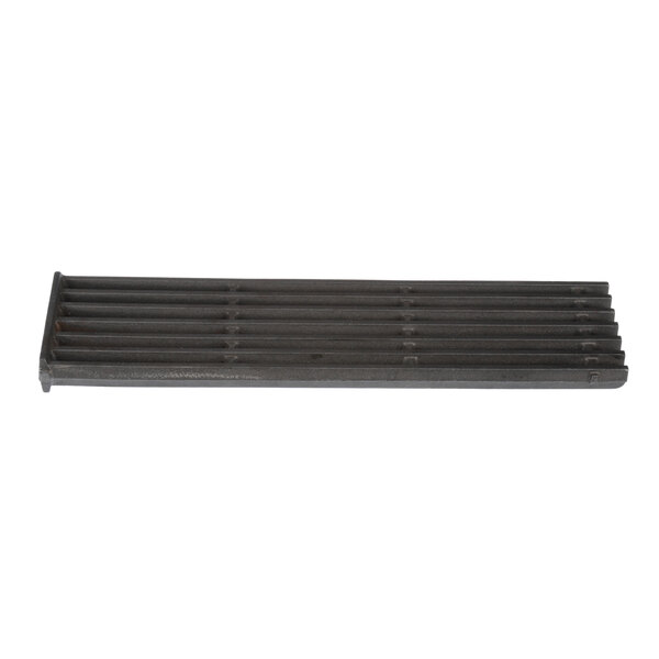 A black metal Southbend top grid with holes.
