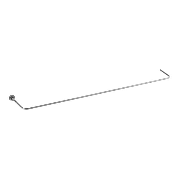 A long, thin metal rear pilot tube for a commercial kitchen appliance.