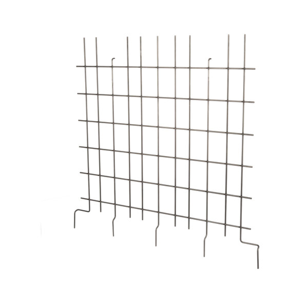 A close-up of a wire mesh grid.