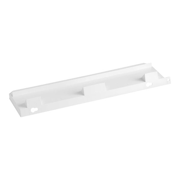 A white plastic cube guide component for a Hoshizaki ice machine.