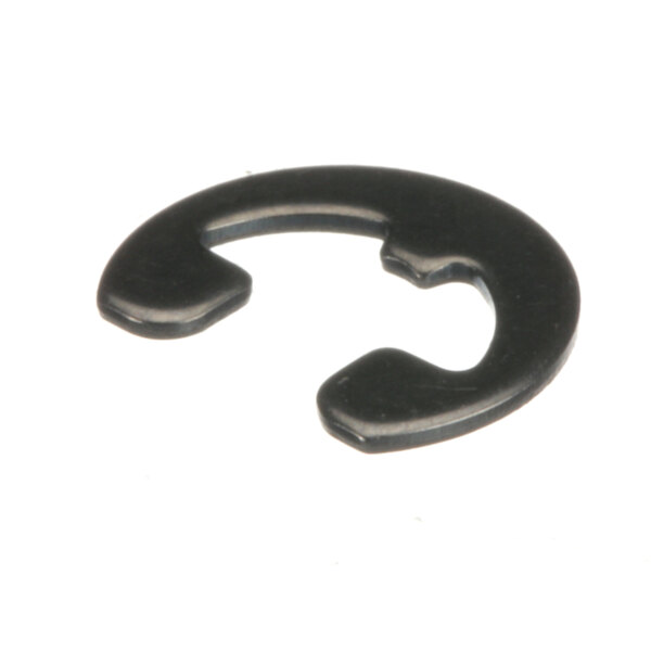 A close-up of a black Moyer Diebel E ring.