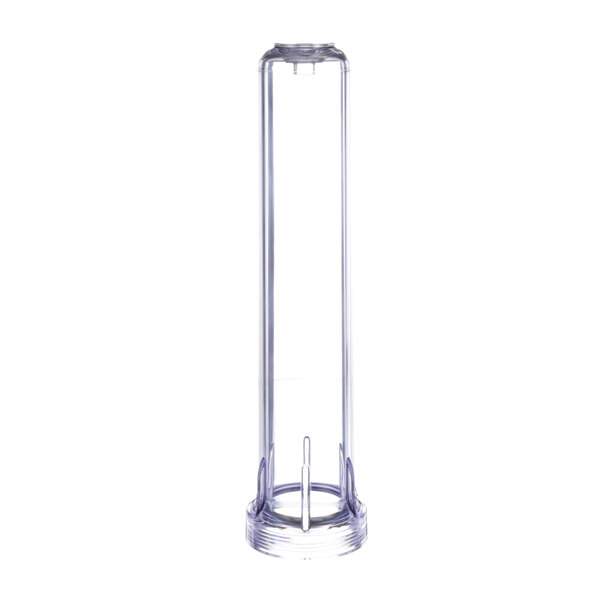 A clear cylinder with a clear base.