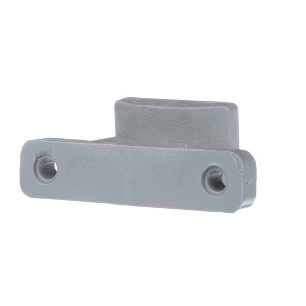 A grey plastic Champion Wash Arm Retaining Block with two holes.