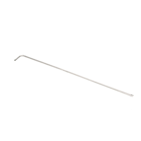 A long silver metal rod with a bent tip.