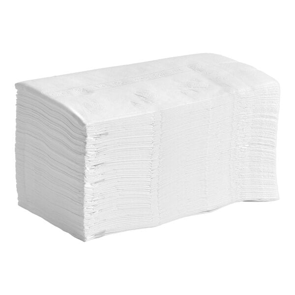 Choice White Customizable 2-Ply Dinner Napkin 17" x 15" - 3,000/Case