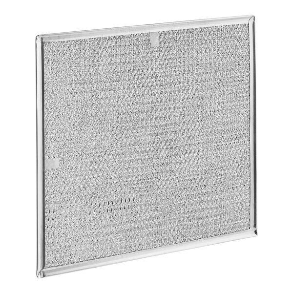 A close-up of a Manitowoc Ice air filter with a stainless steel mesh screen.