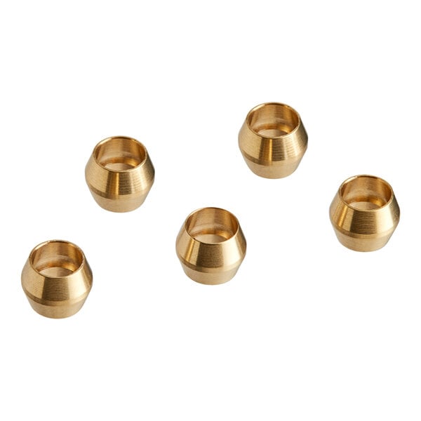 A close-up of 4 Vulcan brass ferrules.