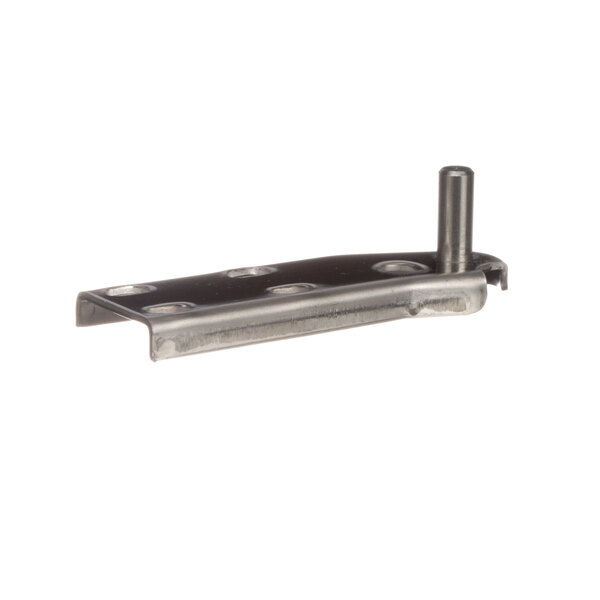A Master-Bilt bottom right hinge with two holes in a metal bracket.