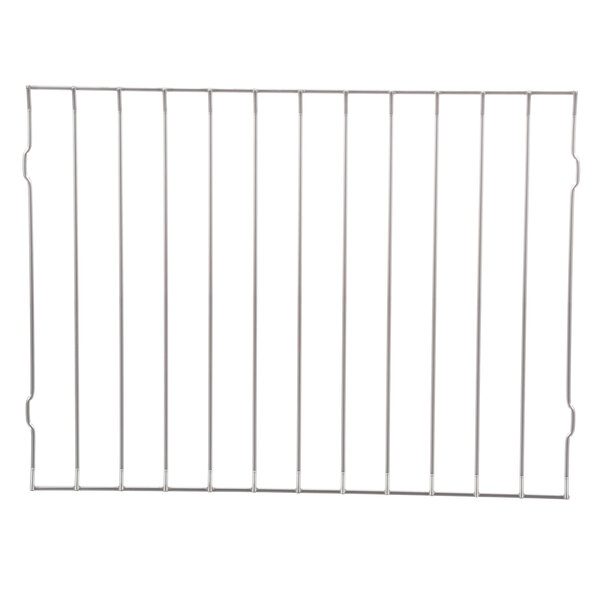 A metal grid on a white background.