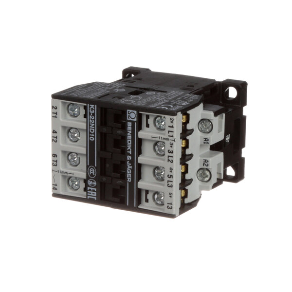 An Electrolux contactor with two switches and two contacts.