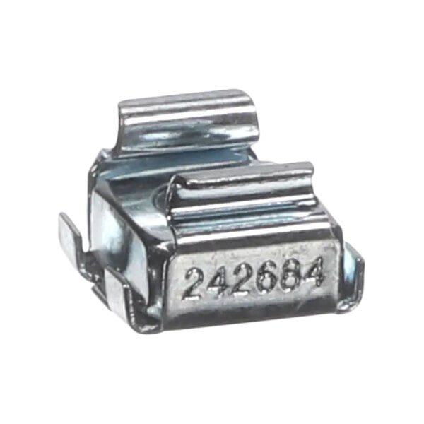 A close up of a Frymaster 1/4-20 Nut Retainer.