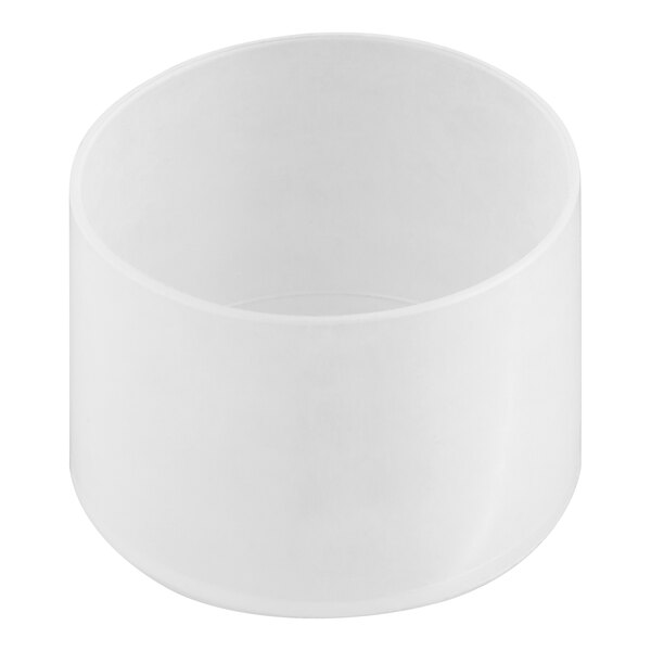 A white round cap plug.