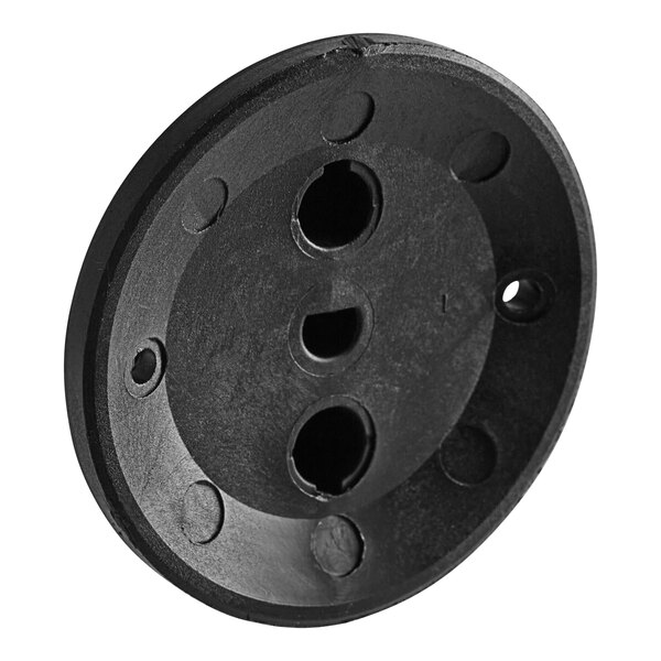 A black Cleveland knob assembly with four holes.