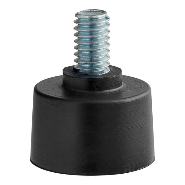A black plastic Hobart foot with a screw.