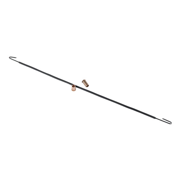 A metal door spring with two small cylindrical components, designed for use in True Refrigeration units.