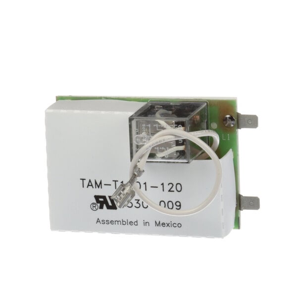 An American Metal Ware A530-009 Brew Timer, a small white electronic device with wires.