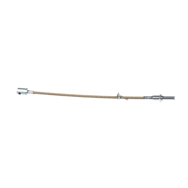 A long metal rod with a metal handle.