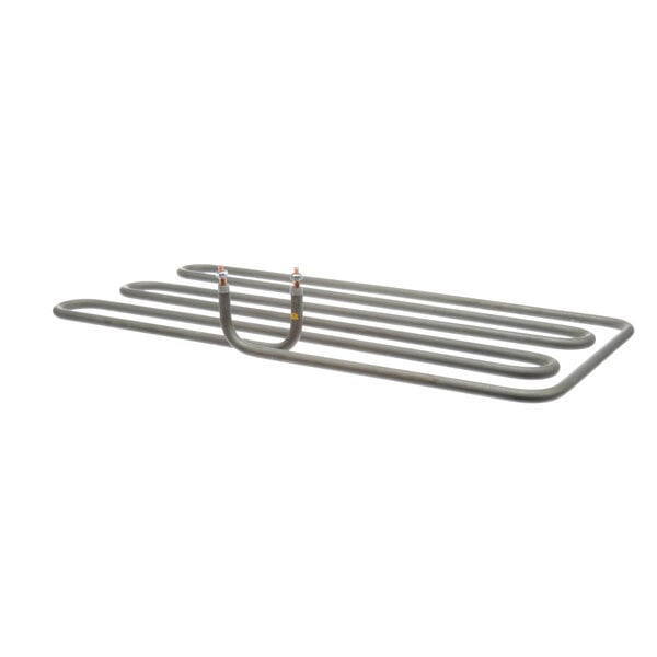 A Lang Element 21 1/2 X 10 1/2 heating element with pipes on it.