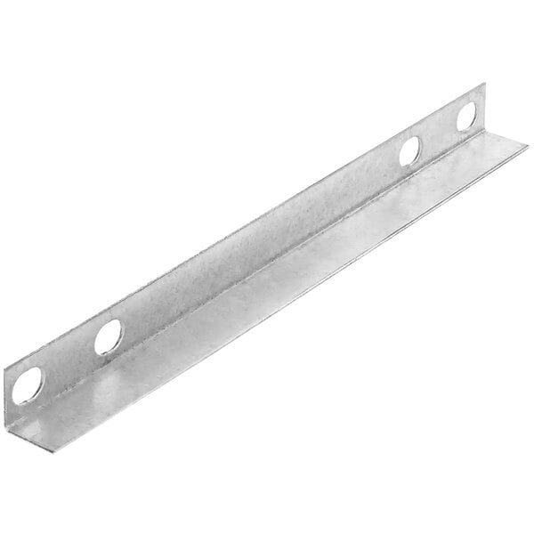 A metal beam with holes on the side.