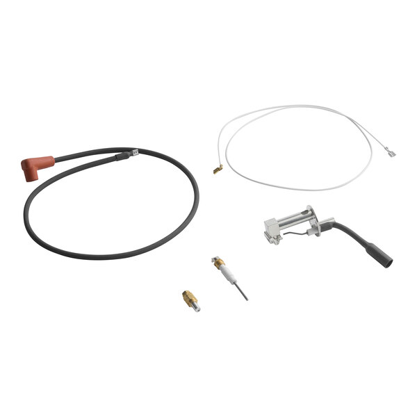 A Blodgett 56463 natural gas pilot kit with various components including cables, connectors, and a pilot assembly.