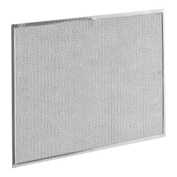 A close-up of a Manitowoc Ice air filter with a stainless steel mesh.