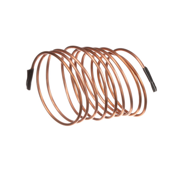 A close-up of a Glastender capillary tube coil