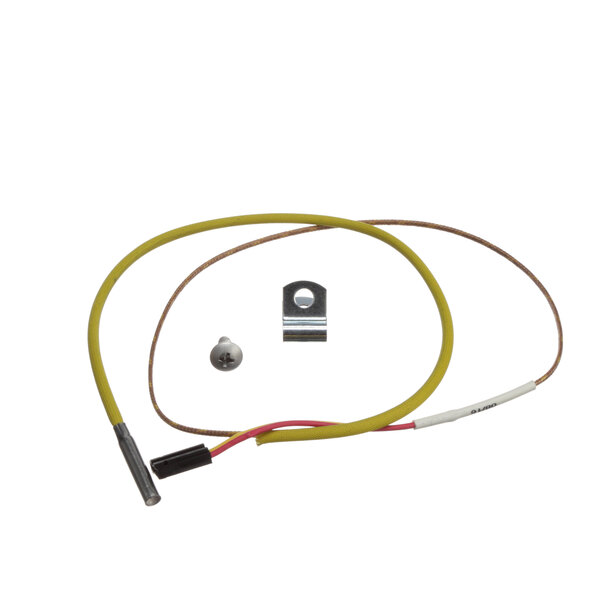 An Antunes thermocouple wire and connector with a screw.