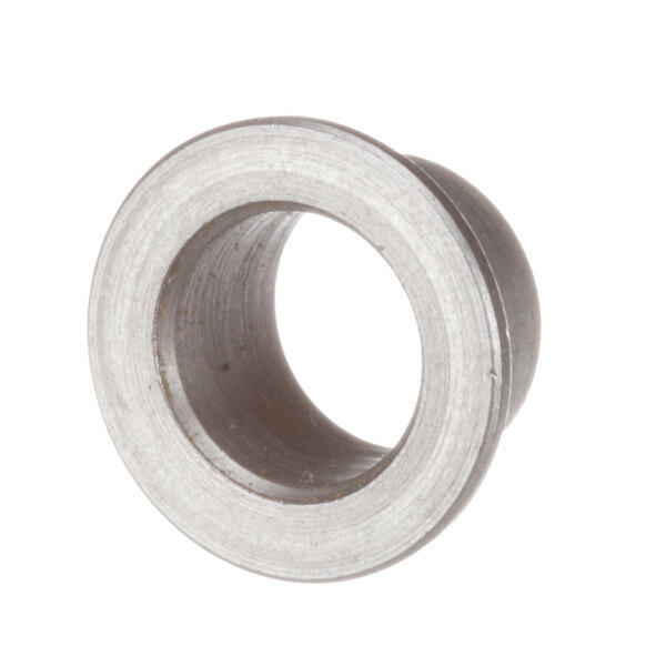 A close-up of a metal bushing.