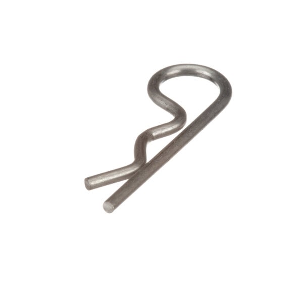 A close-up of a Silver King cotter pin with a metal spiral.