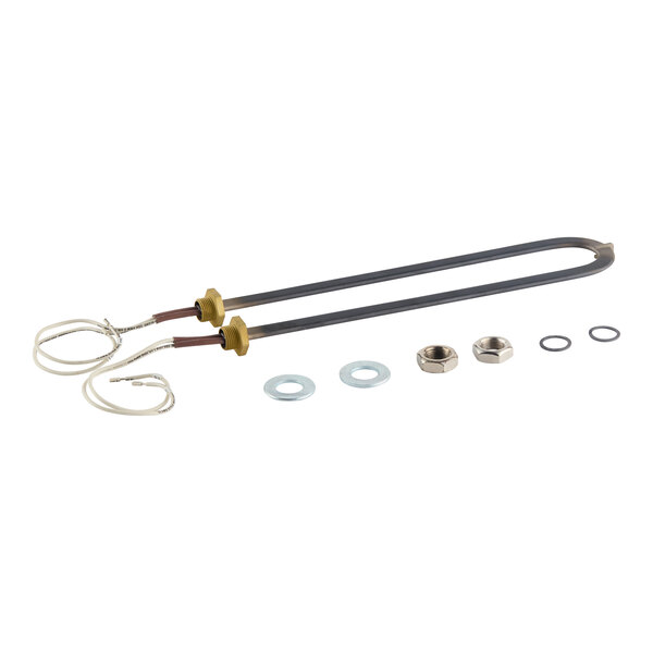 A replacement heating element kit with washers, nuts, and seals for Cres Cor equipment.