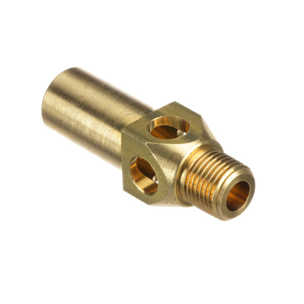 A Groen brass threaded pipe fitting.