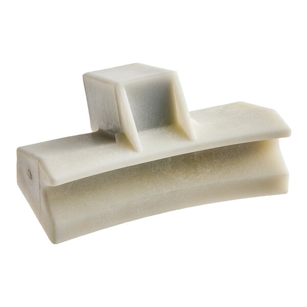 A white plastic fixed shoe for a Hobart HL series mixer.