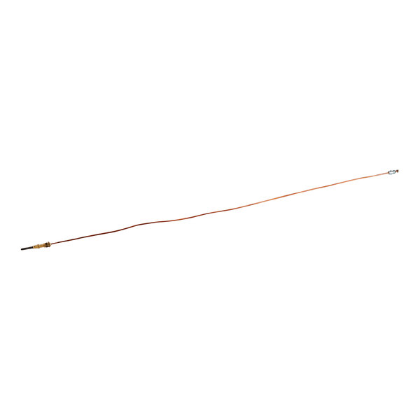 A Vulcan thermocouple with a long red wire and a black tip.