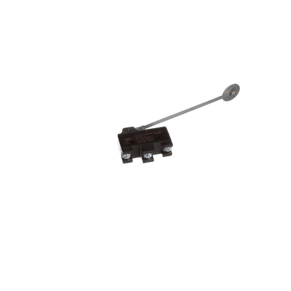 A black Manitowoc Ice switch with tab weldment and three screws.